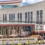 The Country Music Hall of Fame in downtown Nashville^ TN. NASHVILLE^ TN^ USA - MARCH 28^ 2021