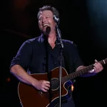 Blake Shelton performs in concert during the 2017 CMA Music Festival on June 9^ 2017 at Nissan Stadium in Nashville^ Tennessee.