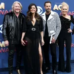 Phillip Sweet^ Karen Fairchild^ Jimi Westbrook Kimberly Schlapman of Little Big Town attend the 53rd Academy of Country Music Awards on April 15^ 2018 at MGM Grand in Las Vegas.