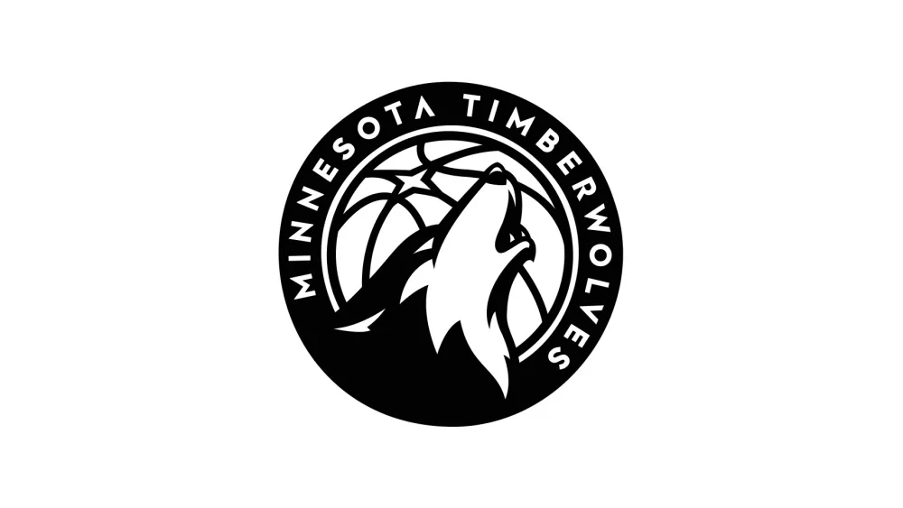 Minnesota Timberwolves logotype. Vector basketball club logo. basketball.