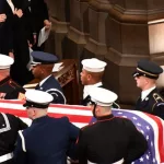 President Jimmy Carters last photo with all living former presidents at George W. Bush Funeral