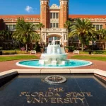 The classic red brick architecture of the administration building of the Florida State University. Tallahassee^ Florida USA - October 13^ 2010