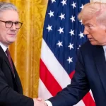 President Donald Trump and U.K. Prime Minister Keir Starmer hold a joint press conference at the White House. WASHINGTON – Feb 27^ 2025