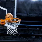 Large basketball arena with copy space