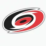 Carolina Hurricanes^ Popular editorial vector logo is printed on white paper.