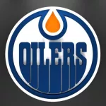 Emblem of the Edmonton Oilers. The Edmonton Oilers are a professional ice hockey team. Logo for presentation or infographics. 3D render. 3D Illustration