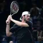 Thomas John "Tommy" Paul of USA during the Rolex Paris Masters^ ATP Masters 1000 tennis tournament^ on November 4^ 2022 at Accor Arena in Paris^ France.