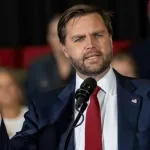 JD Vance speaks at the Vice-Presidential Nominee’s election rally in Atlanta^ Georgia. Atlanta^ Georgia^ USA—4th Nov^ 2024