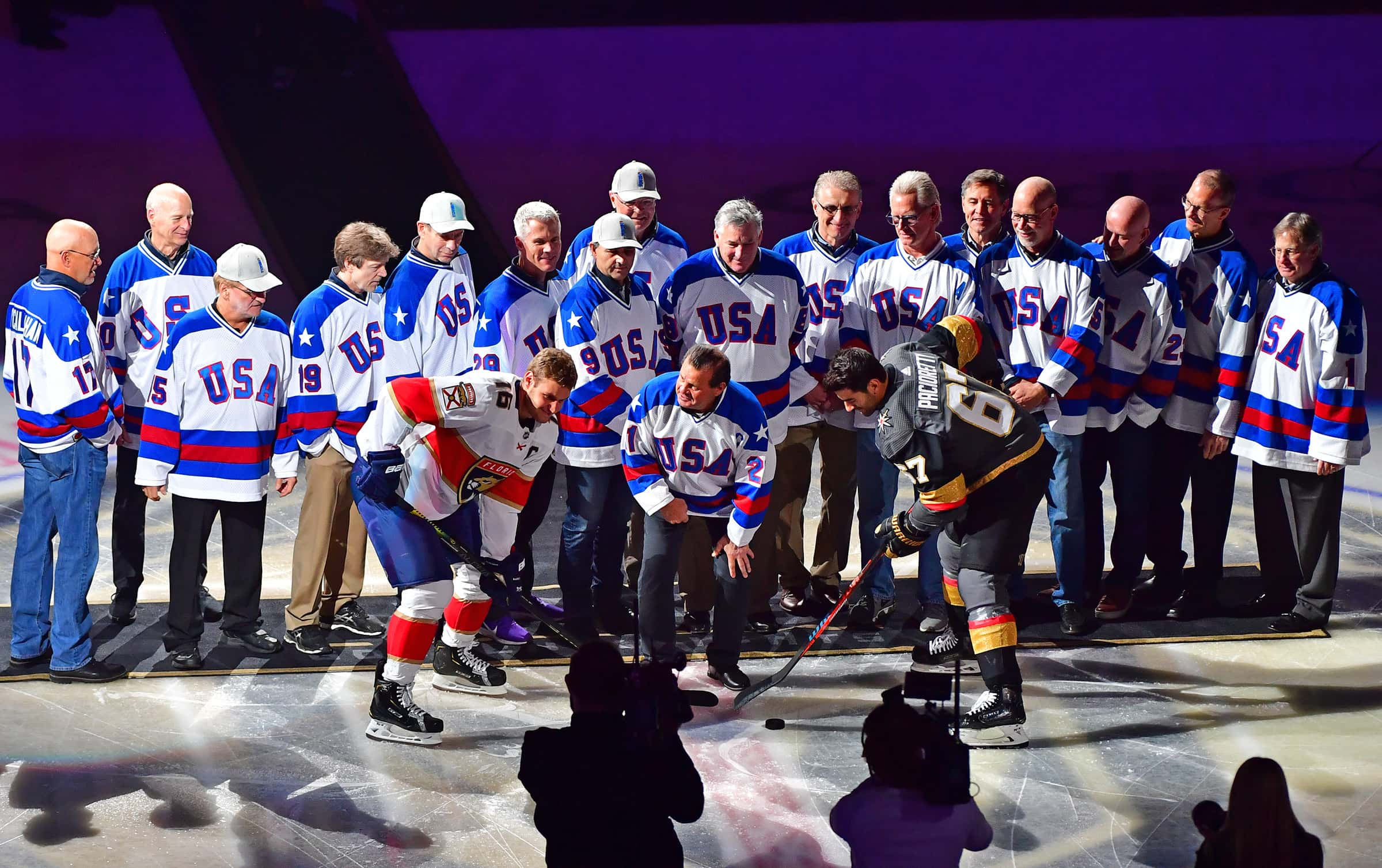 USA Olympic 'Miracle On Ice' Team Honored Before Panthers