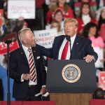 Syndication: CherryHill: U.S. Rep. Jeff Van Drew, left, joins President Donald Trump at the podium during Trump's "Keep America Great" rally held at the  Wildwoods Convention Center on Tuesday, January 28, 2020.Trump In Wildwood Cl Vd 1