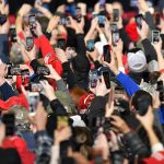 Syndication: CherryHill: Trump supporters take photos of President Donald Trump during a rally at the Wildwood Convention Center on Tuesday, Jan. 28, 2020.Trump Wildwood