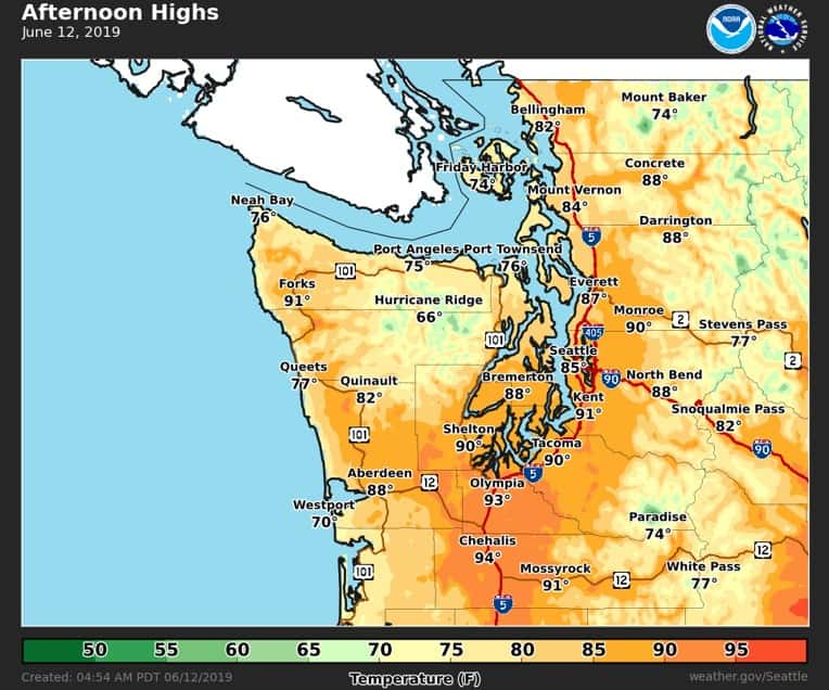 Another day of hot temperatures for region