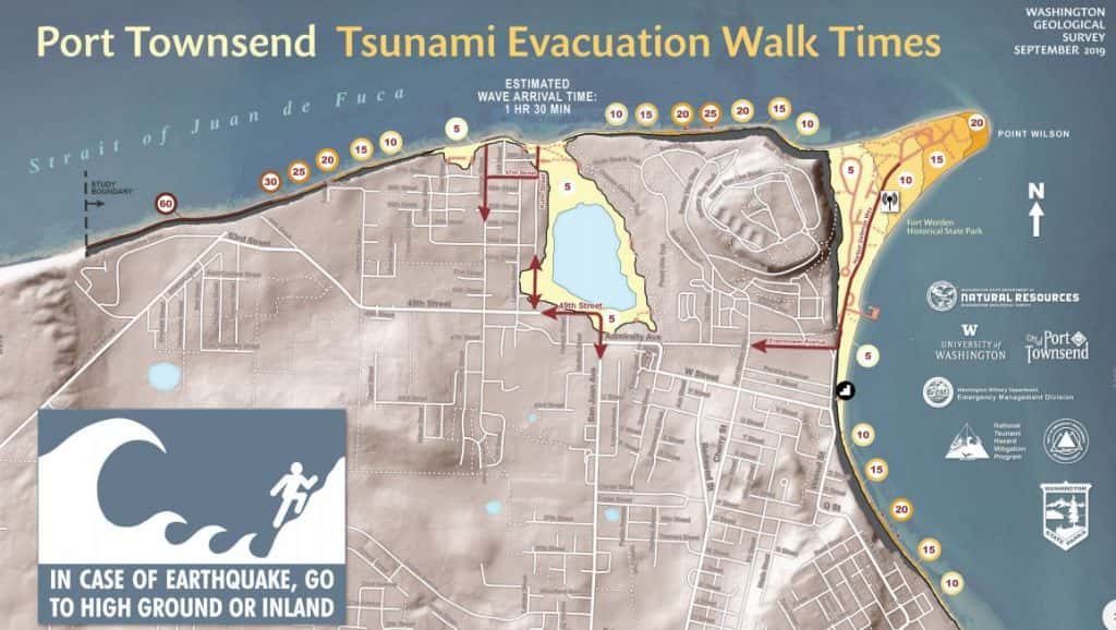 tsunami evacuation maps for washington