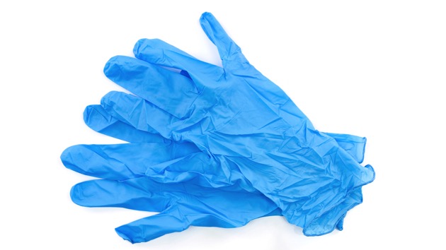 use of plastic gloves