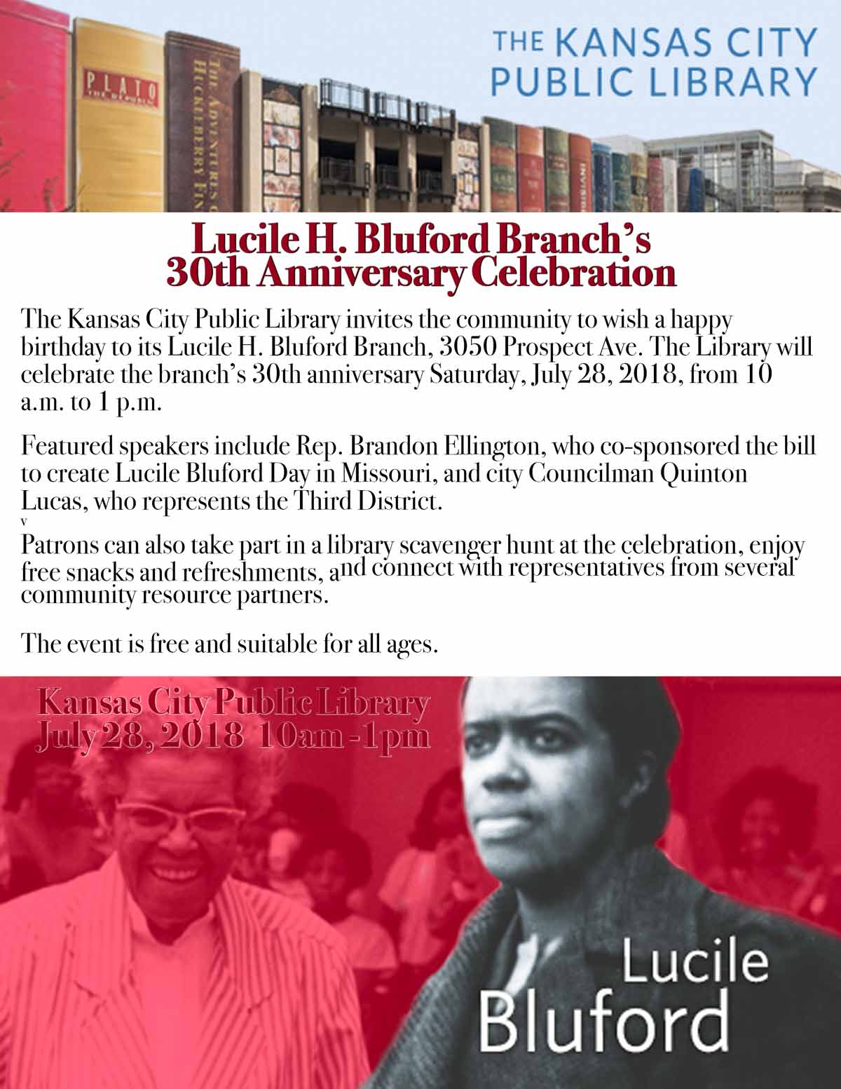 Lucile H. Bluford Branch’s 30th Anniversary Celebration | Hot 103 Jamz!