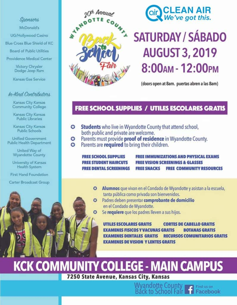 20th Annual Wyandotte County Back to School Fair | Hot 103 Jamz!