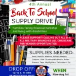 white-maximalist-back-to-school-supply-drive-flyer-flyer-us-letter-postermywall