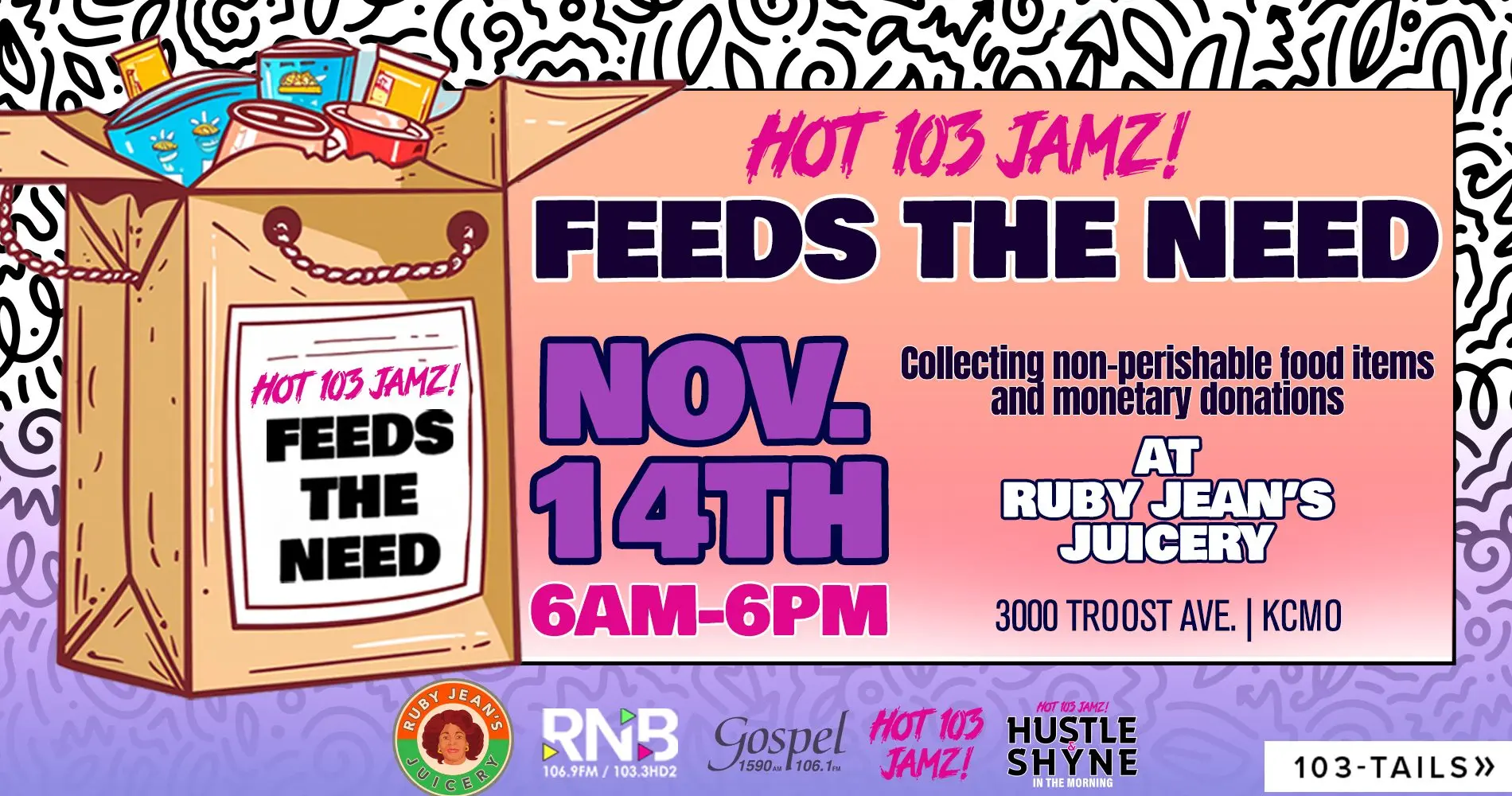 Help Us With The Feed The Need Food Drive!