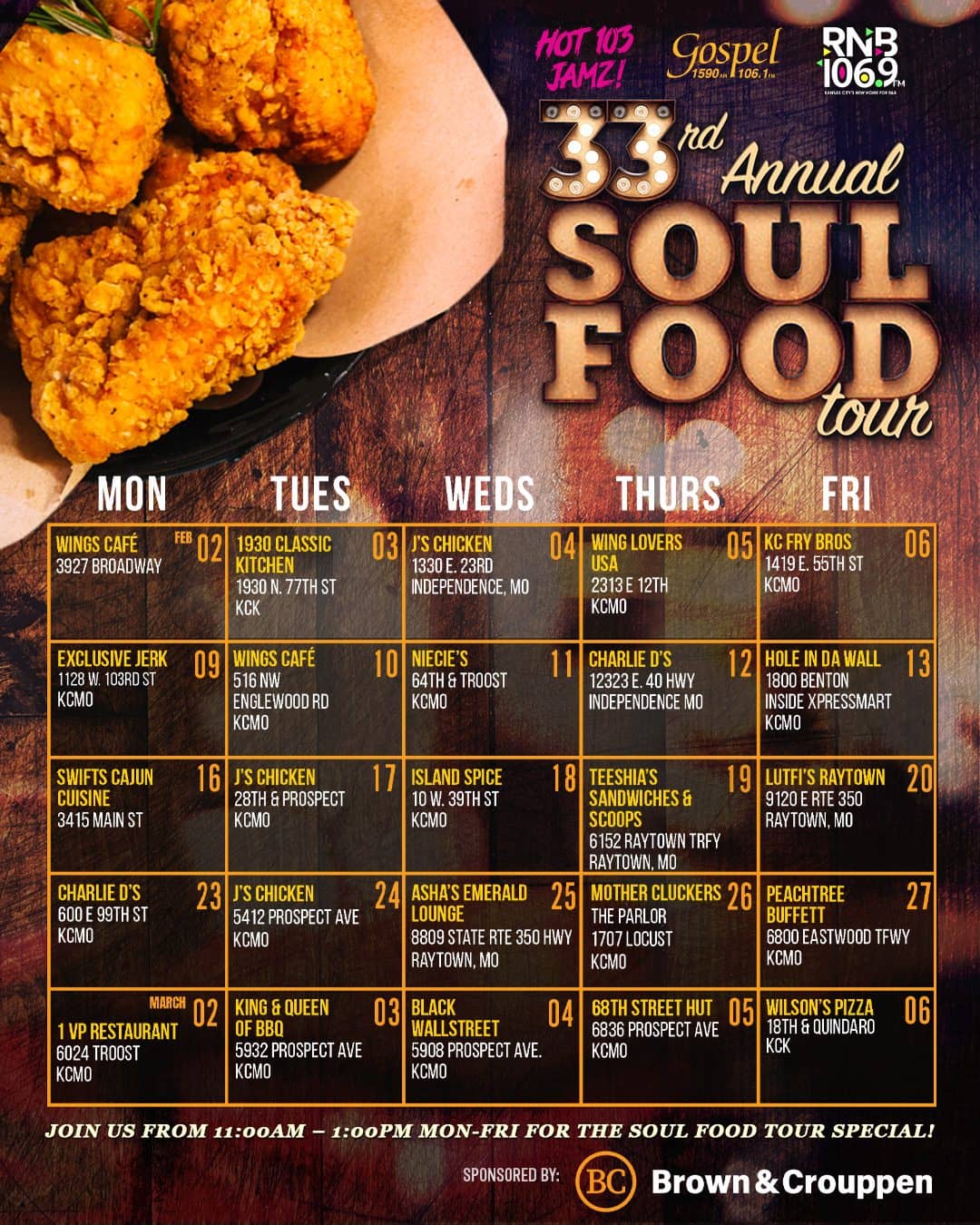 Soul Food Tour | Hot 103 Jamz!