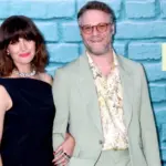 Rose Byrne^ Seth Rogen at the Platonic Apple+ Series Premiere at the Regal LA Live on May 10^ 2023 in Los Angeles^ CA