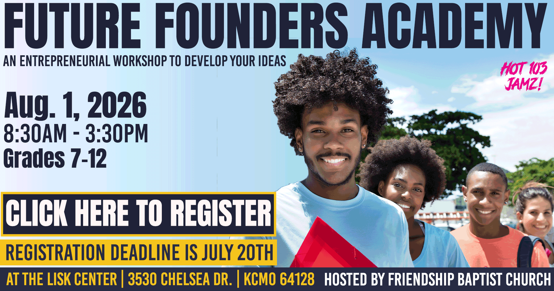 REGISTER FOR THE FUTURE FOUNDERS ACADEMY EVENT!
