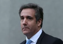 Donald Trump's ex-attorney Michael Cohen leaves federal court in Lower Manhattan after hearing. NEW YORK CITY - APRIL 16 2018