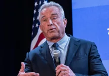 Robert F. Kennedy Jr. at a campaign stop in Brooklyn^ NY on May 1^ 2024