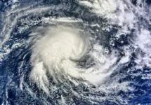 Tropical Storm Imelda. Acquired April 8^ 2013^ this image shows Tropical Storm Imelda over the Indian Ocean. Elements of this image furnished by NASA.