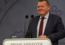 Danish Prime Minister Lars Loekke Rasmussen in Copenhagen^ Denmark - April 09^ 2018