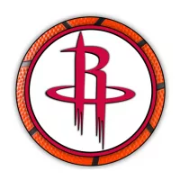 Houston Rockets emblem; American professional basketball team based in Houston^ Texas.