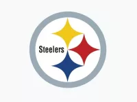 Pittsburgh Steelers - sports editorial vector logo is printed on white paper.