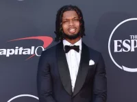 Damar Hamlin arrives for the 2023 ESPY Awards on July 12^ 2023 in Hollywood^ CA