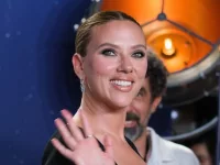 Scarlett Johansson attends the Fly me To The Moon photocall at Matadero on July 11^ 2024 in Madrid^ Spain.
