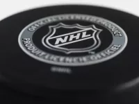 Officiel licensed hockey puck for NHL^ National hockey league