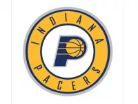Tallinn^ Estonia - October 27 Indiana Pacers logotype. Vector basketball club logo. basketball.