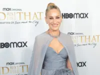 Sarah Jessica Parker wearing dress by Fernando Garcia for Oscar de la Renta attends premiere of And Just Like That by HBO MAX at MoMA New York^ NY - December 8^ 2021
