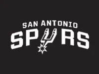 Logo of the NBA's San Antonio Spurs VECTOR LOGO white text/logo on black background