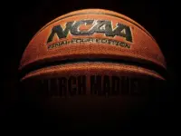 NCAA Final Four Edition March Madness basketball on dark background Wilmington^NC - USA - 05-07-2021