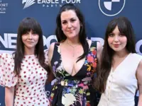 Christina Ricci^ Melanie Lynskey^ Samantha Hanratty at the Newport Beach TV Festival at Lido Theater on June 7^ 2025 in Newport Beach^ CA