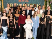Cast and crew attend Netflix Bridgerton season 3 premiere at Alice Tully Hall in New York on May 13^ 2024