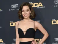 Aubrey Plaza at the 75th Annual Directors Guild Awards at the Beverly Hilton Hotel.LOS ANGELES^ CA. February 18^ 2023