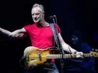 STING performs in front of thousands of people on the stage of the Lucca summer festival in Piazza Napoleone in Lucca LUCCA^ ITALY - JULY 29^ 2019