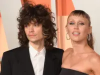 Miley Cyrus and Maxx Morando at the Vanity Fair Party. Los Angeles^ CA. 02MAR2025