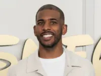 Chris Paul attends 2024 Disney Upfront at Jacob Javits Center in New York on May 14^ 2024