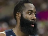 ames Harden of USA Team at FIBA World Cup basketball match between USA and Mexico^ final score 86-63^ on September 6^ 2014^ in Barcelona^ Spain.