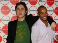 Zach Braff and Donald Faison at the Entertainment Weekly Magazine's 4th Annual Pre-Emmy Party in Republic on August 26^ 2006 in Los Angeles^ CA.