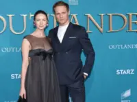 Caitriona Balfe and Sam Heughan arrives for the ‘Outlander’ Season 5 Premiere on February 13^ 2020 in Hollywood^ CA LOS ANGELES - FEB 13: