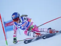Mikaela SHIFFRIN (USA) in action during the FIS World Cup - Ladies' Giant Slalom held in SESTRIERE^ Italy - December 10^ 2016