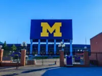 Michigan Stadium ("The Big House") on November 8^ 2020 at the University of Michigan in Ann Arbor^ Michigan. ANN ARBOR^ MI^ USA - NOVEMBER 8