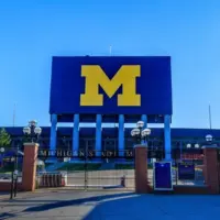 Michigan Stadium ("The Big House") on November 8^ 2020 at the University of Michigan in Ann Arbor^ Michigan. ANN ARBOR^ MI^ USA - NOVEMBER 8